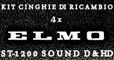 KIT CINGHIE DI RICAMBIO 4 x PROIETTORE S.8 mm ELMO ST 1200 D/HD ENTRA x MODELLI!
