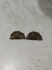 Coppia fregi bronzo per armadio anni 60