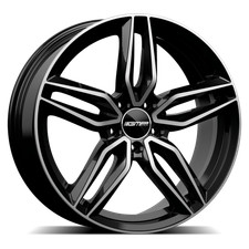 CERCHIO IN LEGA PER TOYOTA PRIUS 7,5J17" 5X114,3 40 73,10 GMP FASTEN BLACK DIAMO
