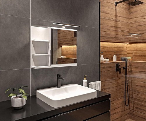 Armadio bagno con luce led - armadio,