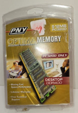 Nuovo vecchio stock PNY Optima Memory Desktop DDR400 512MB PC3200 - facile da installare