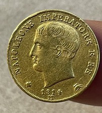 20 Lire 1814 Napoleone I SPL Rara MONETA ORO - Marengo REGNO D’ITALIA Gold Coin