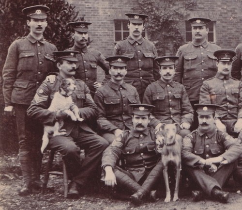 Edwardian rppc soldier group - edwardian,