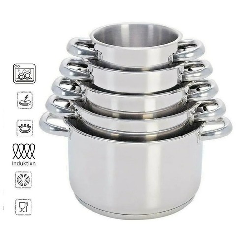 Set pentole acciaio inox - pentole,