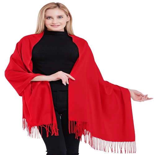 Sciarpa pashmina scialle rosso
