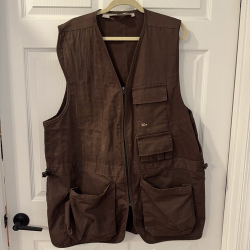 Gilet tiro vintage marrone - da,