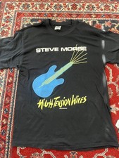 Vintage anni 80 Steve Morse Band musica heavy metal tedesca tour alta tensione taglia XL