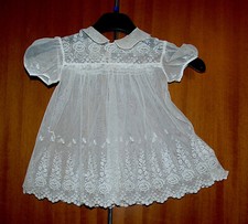 Abito da bambina o bambole Pizzo francese Vintage