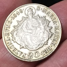MONETA ARGENTO 20 Krajczár -