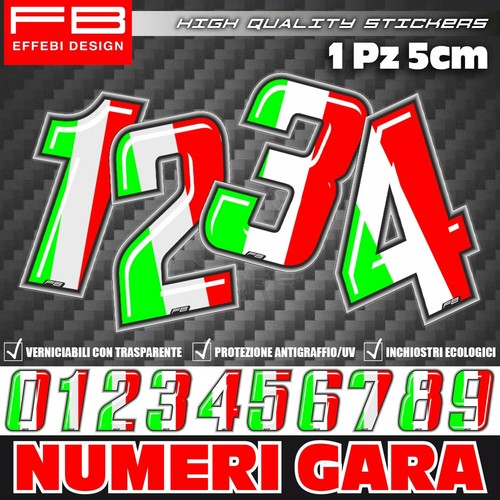 Adesivi stickers numero gara - adesivi,