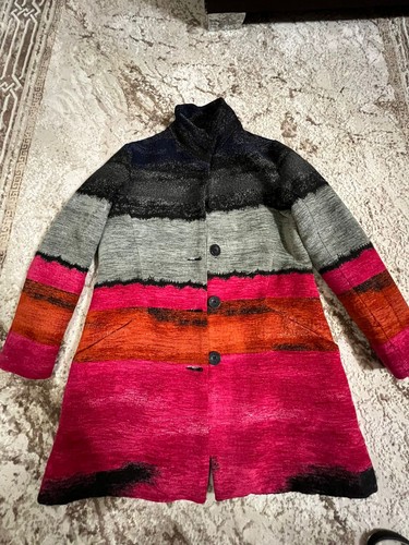 Cappotto desigual righe - cappotto,