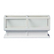 Casa Delle Bambole Bianco Legno Doppio Vetrina Negozio Arredamento Mobili