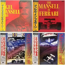 Nigel Mansell Laserdisc Set Lotto di 4 Ferrari LD Japan Formula 1 con Obi