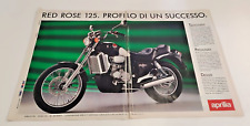 ADVERTISING PUBBLICITA' APRILIA RED ROSE 125 PRIFILO DI UN SUCCESSO MOTO 2T