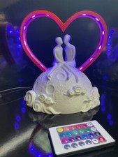 cake topper matrimonio - decorazione - eventi - con luce led e telecomando