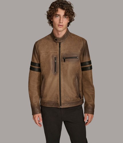 Giacca biker uomo - , vera
