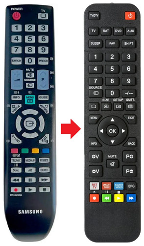 Telecomando adatto per - , samsung