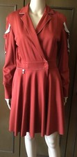 RINASCIMENTO dress with two pockets Woman, caramel brown color, size S   Abito