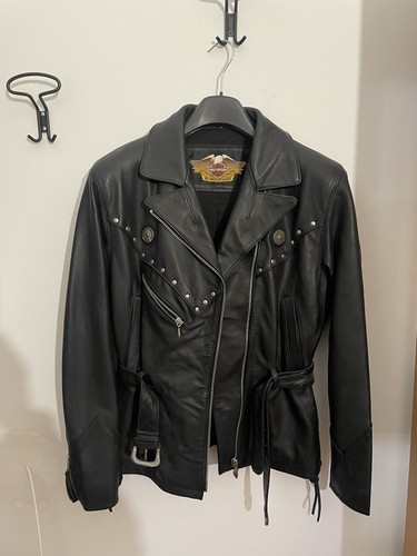 Giacca pelle vintage harley - ,