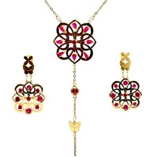 Ornamento 3 pezzi collana +