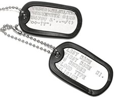 Set targhette cane militare