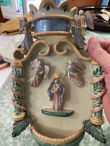 Acquasantiera ceramica - acquasantiera, in