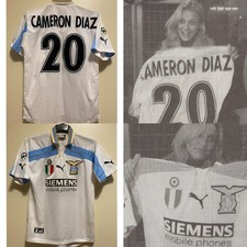 Maglia Lazio Ospite Onore Cameron Diaz Derby Vs Roma 17 Dicembre 2000 Puma Shirt