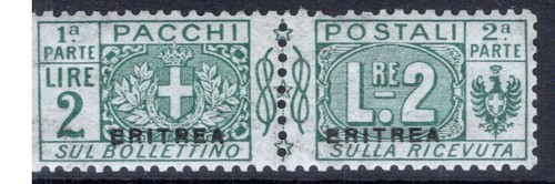 Colonie eritrea 1916 pacchi - colonie,