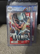 THOR #1- CGC 9.8 - (2014 JANE FOSTER) 1° stampa, pagine BIANCHE) ETICHETTA PERSONALIZZATA