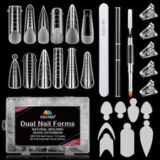 288PCS Unghie Finte Nail System Dual Nail Form Matte Sistema per Unghie Strument