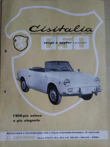 Cisitalia coupè spider 850 - coupè,
