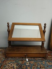 Antica specchiera da appoggio, toletta per cassettone, metà '800 , in noce.