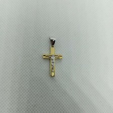 Croce uomo donna in oro giallo