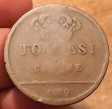 5 Tornesi 1819, Regno Due