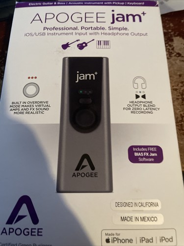 Apogee jam plus - jam, (2018)