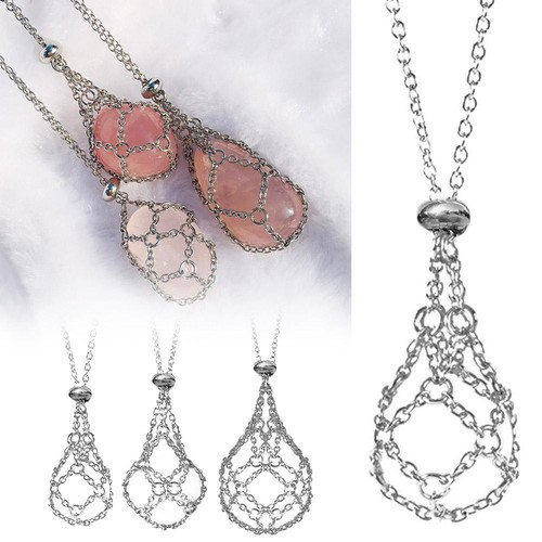 Collana pendente porta pietre - pendente,