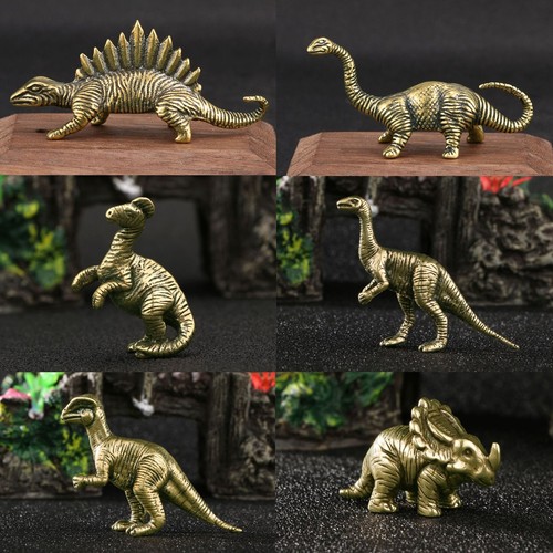 Statua dinosauro ottone