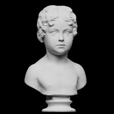 Statua scultura busto bambino - scultura,