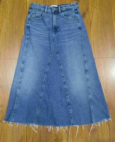 Gonna jeans lunga - zara, denim