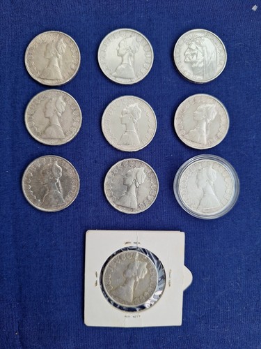 Lotto monete argento lire - lotto,