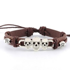 Bracciale Braccialetto Cuoio