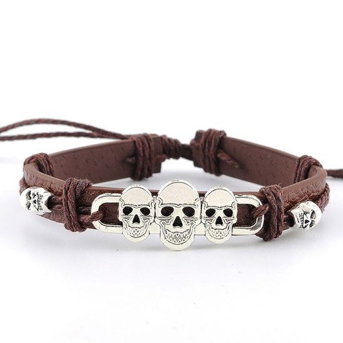 Bracciale braccialetto cuoio - bracciale,