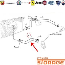 FIAT CROMA LANCIA THEMA MANICOTTO SUPERIORE RADIATORE NUOVO ORIGINALE 82400732