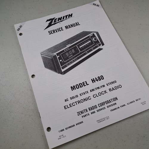 Zenith manuale servizio - manuale, di