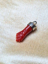 Vintage Coral Hand of Fatima
