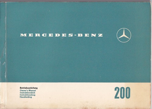 Mercedes 110 200 - manuale, di