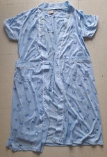 Vestaglia da notte estiva celeste con fantasie TG. L