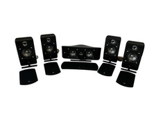 ✅5x JBL SCS 200 Casse Altoparlanti SAT con Supporto da Tavolo Nero✅ JBL SCS200