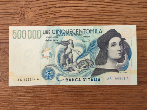 500 000 lire raffaello - 500.000,