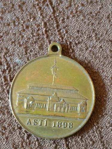 Rarissima medaglia bronzo asti - rarissima,